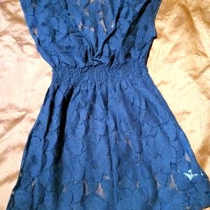 Blue lacy xhileration shirt XS